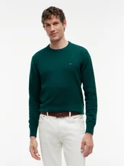 Tommy Hilfiger Pima Cotton Cashmere Blend Sweater - Green - 2XL