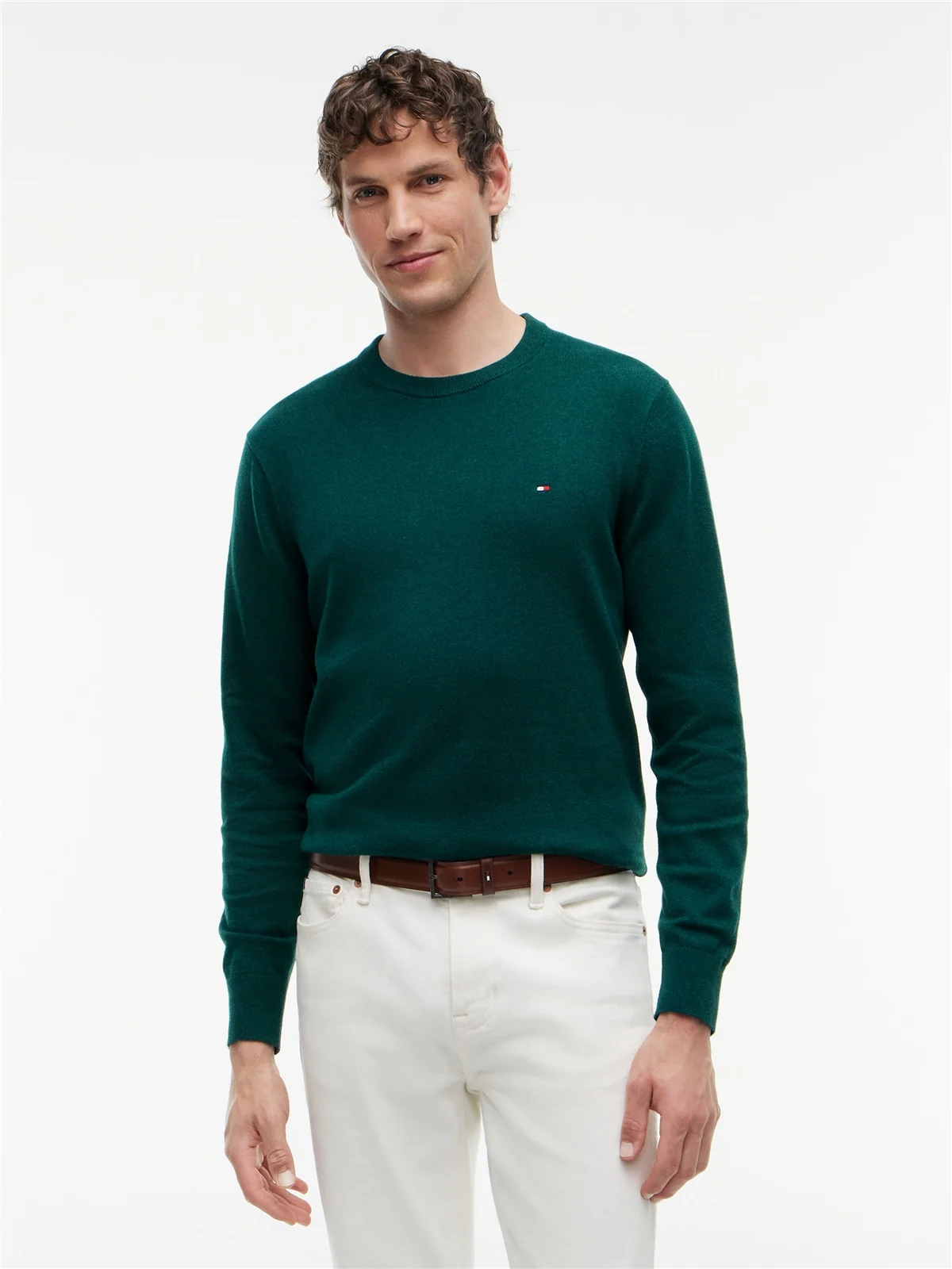 Tommy Hilfiger Pima Cotton Cashmere Blend Sweater - Green - 2XL