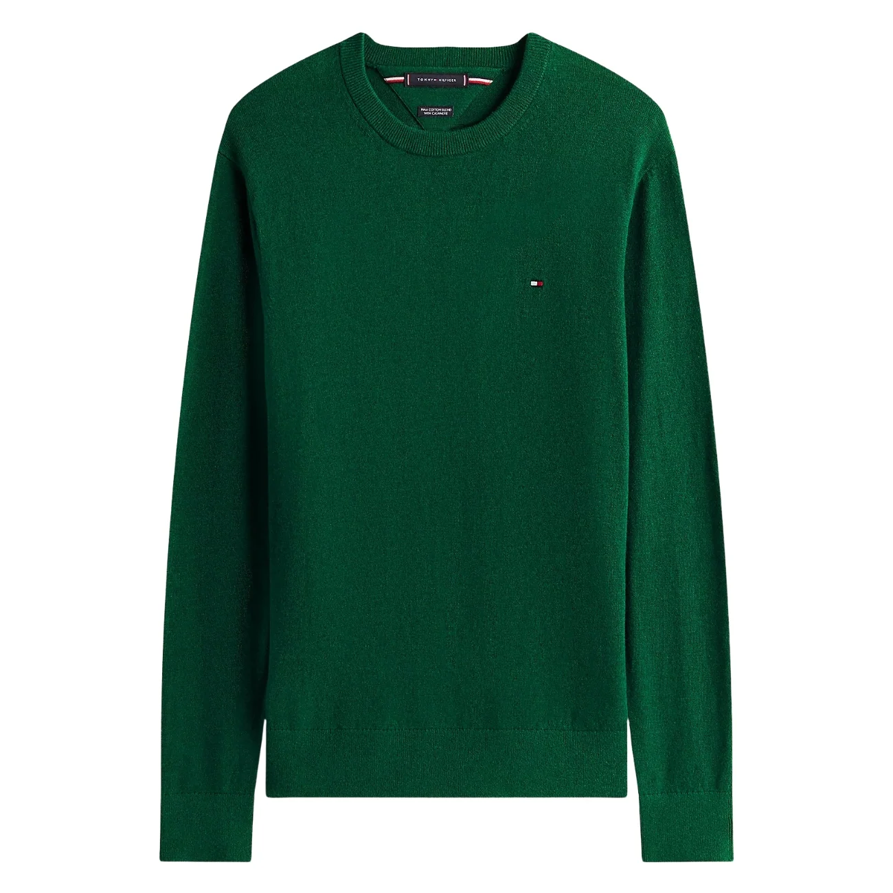 Tommy Hilfiger Pima Cotton Cashmere Blend Sweater - Green - 2XL