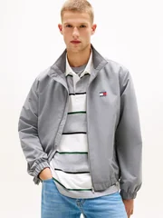 Tommy Jeans Essential Water Repellent Zip-Thru Jacket - Grey - M