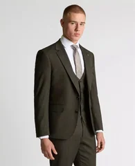 Remus Uomo Matteo Slim Fit Stretch Jacket - Brown - 40R