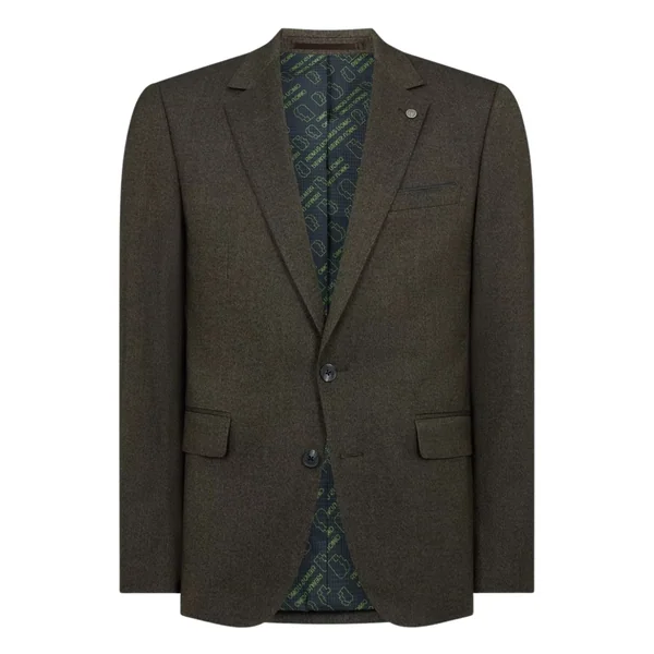 Remus Uomo Matteo Slim Fit Stretch Jacket - Brown - 40R