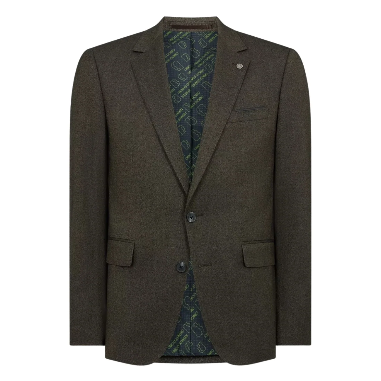 Remus Uomo Matteo Slim Fit Stretch Jacket - Brown - 40R