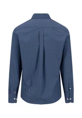 Fynch Hatton Minimal Print B.D. Shirt - Blue - M
