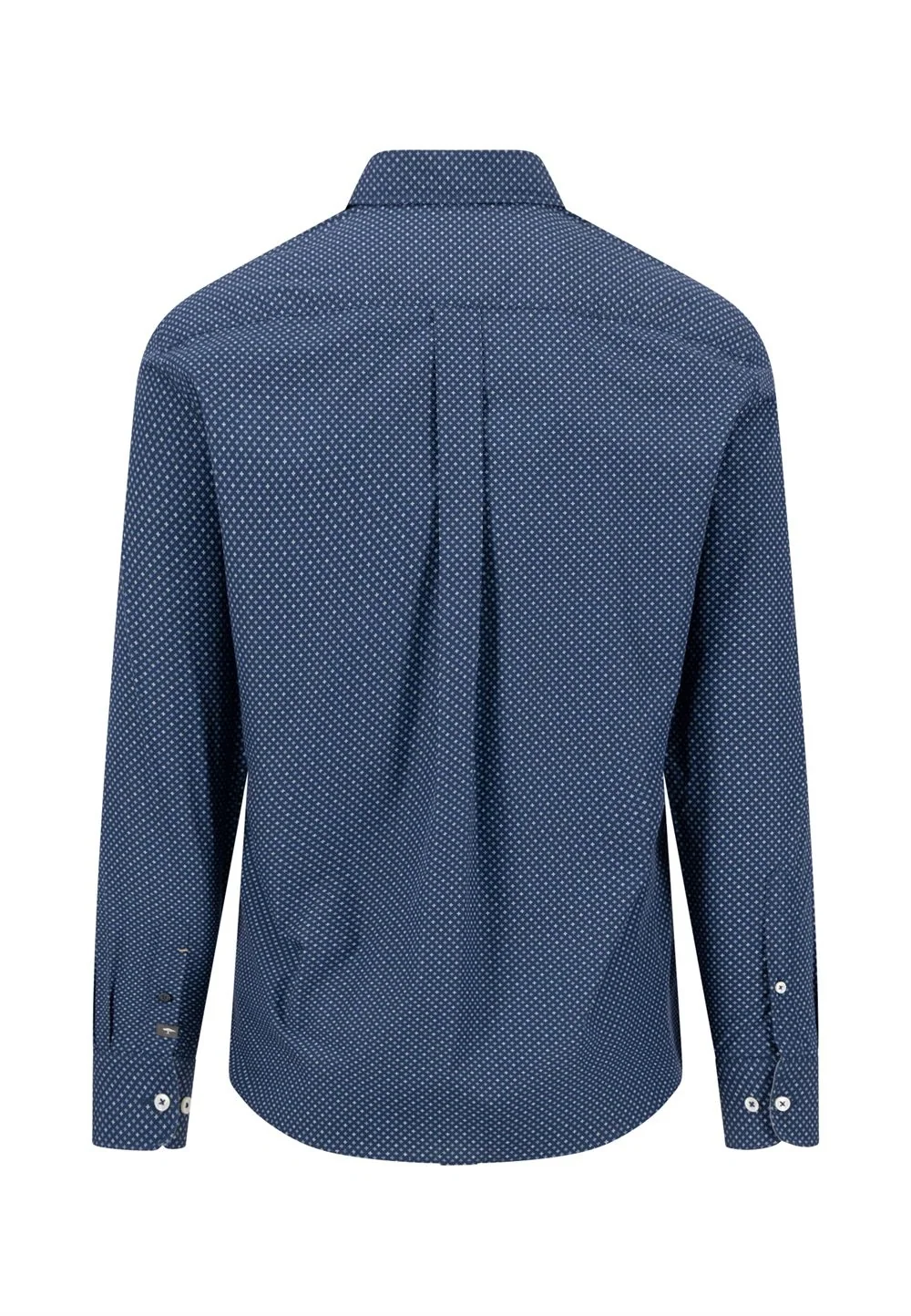 Fynch Hatton Minimal Print B.D. Shirt - Blue - M