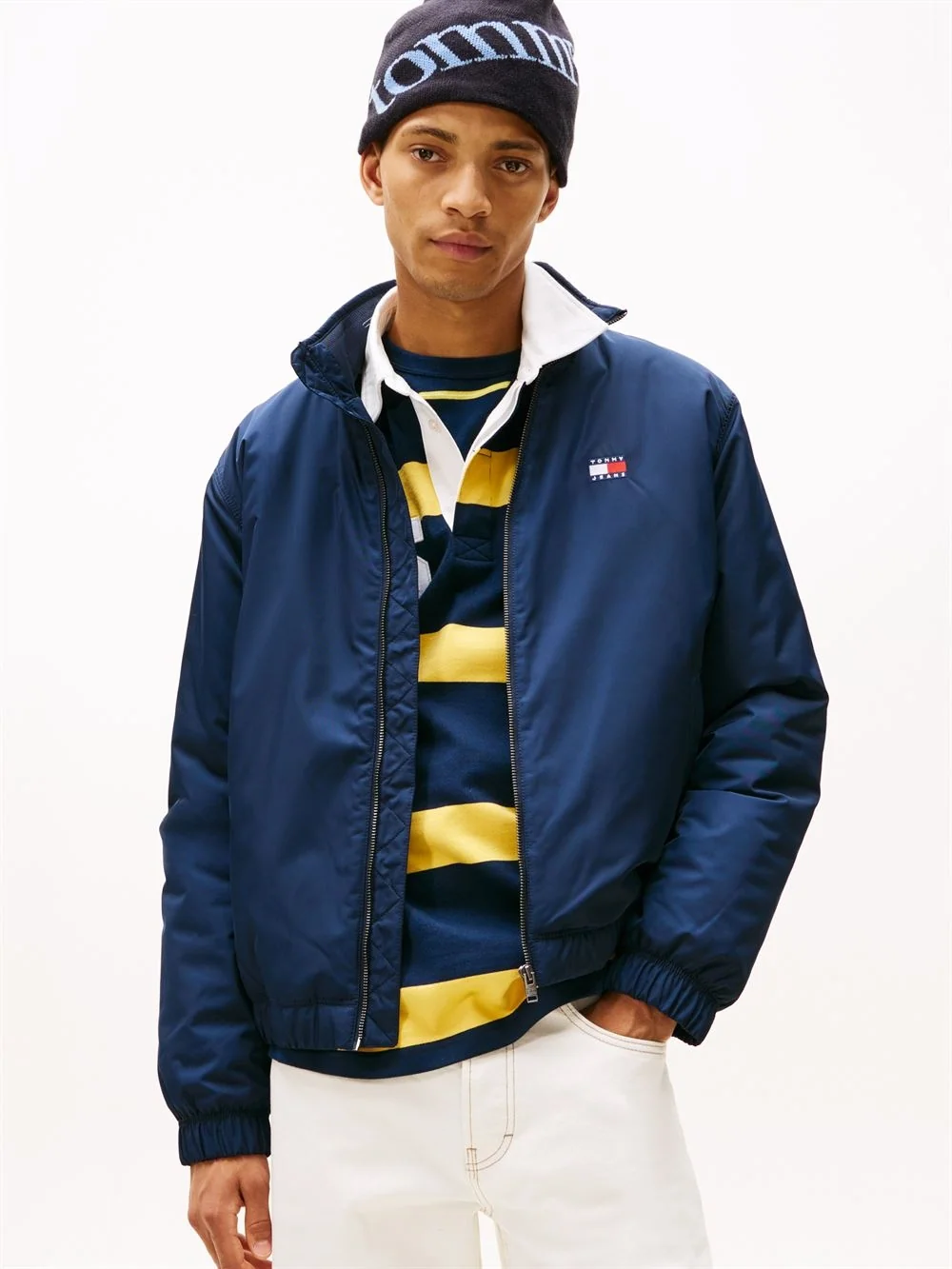 Tommy Jeans Water Repellent Relaxed Padded Jacket - Navy - L