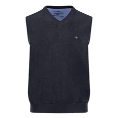 Fynch Hatton Slipover Superfine Sweater - Dk Navy - XL