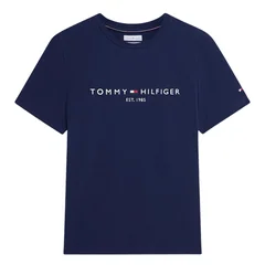 Tommy Hilfiger Linear Logo Embroidery T-Shirt - Navy - XL