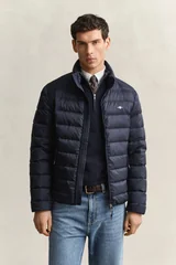 Gant Light Down Padded Jacket - Navy - L