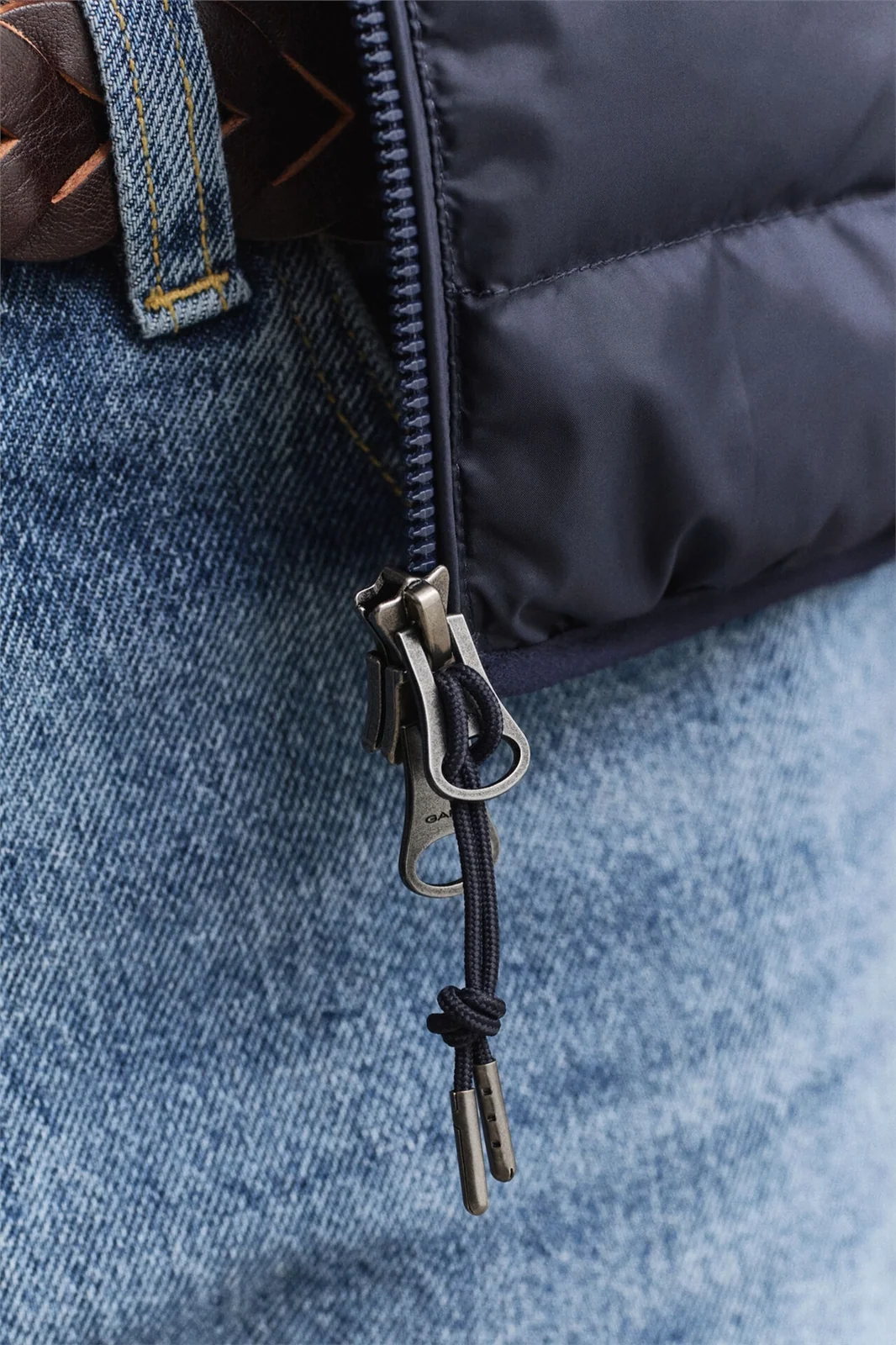 Gant Light Down Padded Jacket - Navy - L