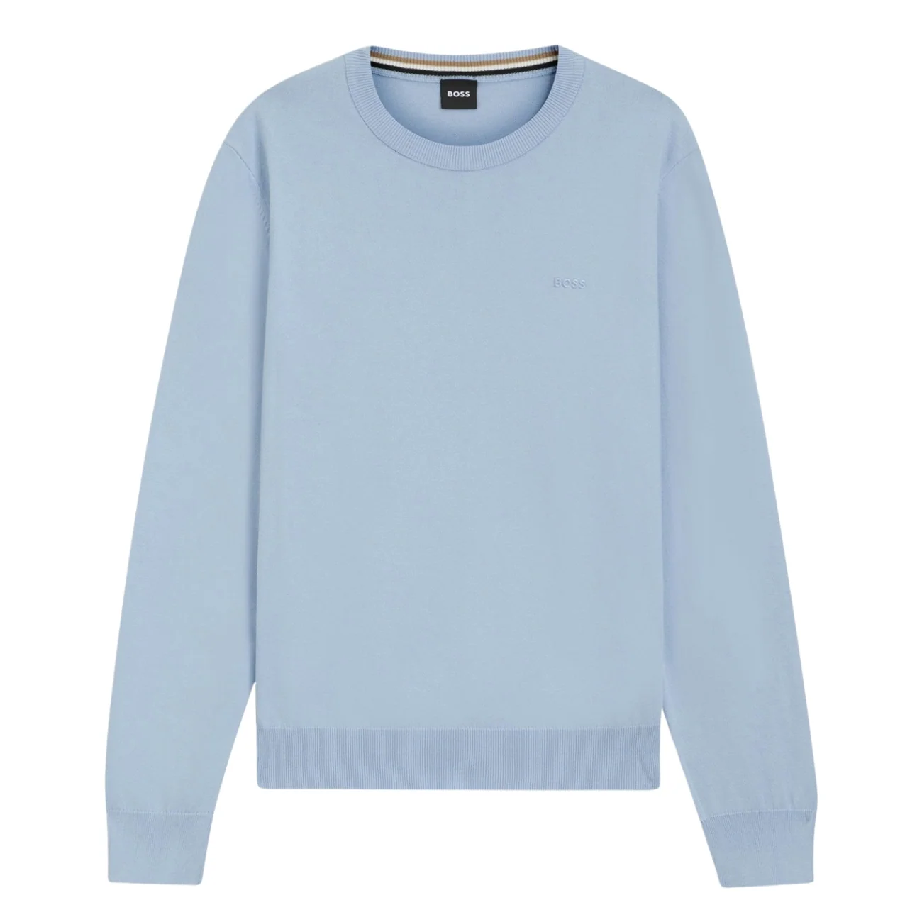 Boss Upacas Cotton Sweater - Blue - XL