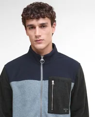Barbour Colour Block Full Zip Fleece - Grey - XL