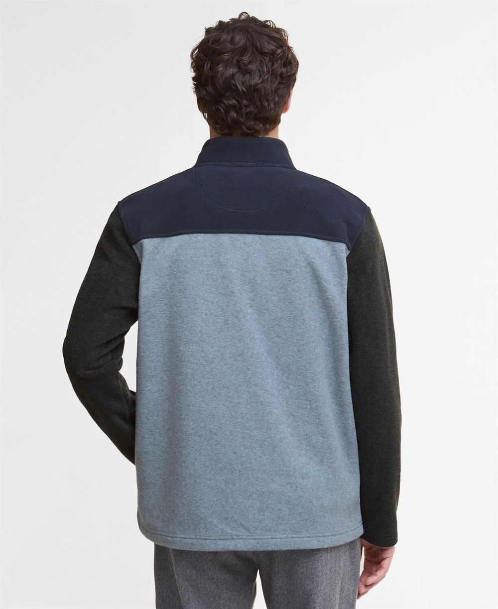 Barbour Colour Block Full Zip Fleece - Grey - XL