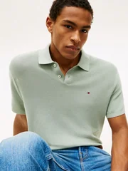 Tommy Hilfiger Cool Touch Structure Polo Shirt - Green - XL