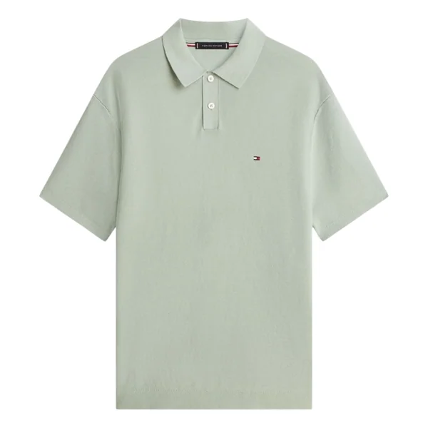 Tommy Hilfiger Cool Touch Structure Polo Shirt - Green - XL