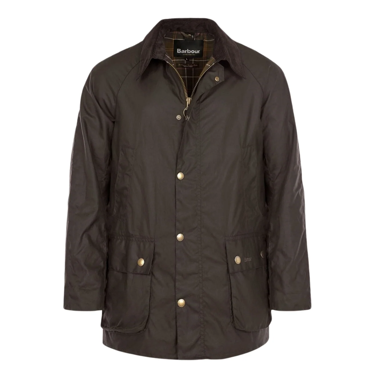 Barbour Ashby Waxed Jacket - Brown - L
