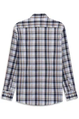 Bugatti Casual Check Pattern Shirt - Blue - L
