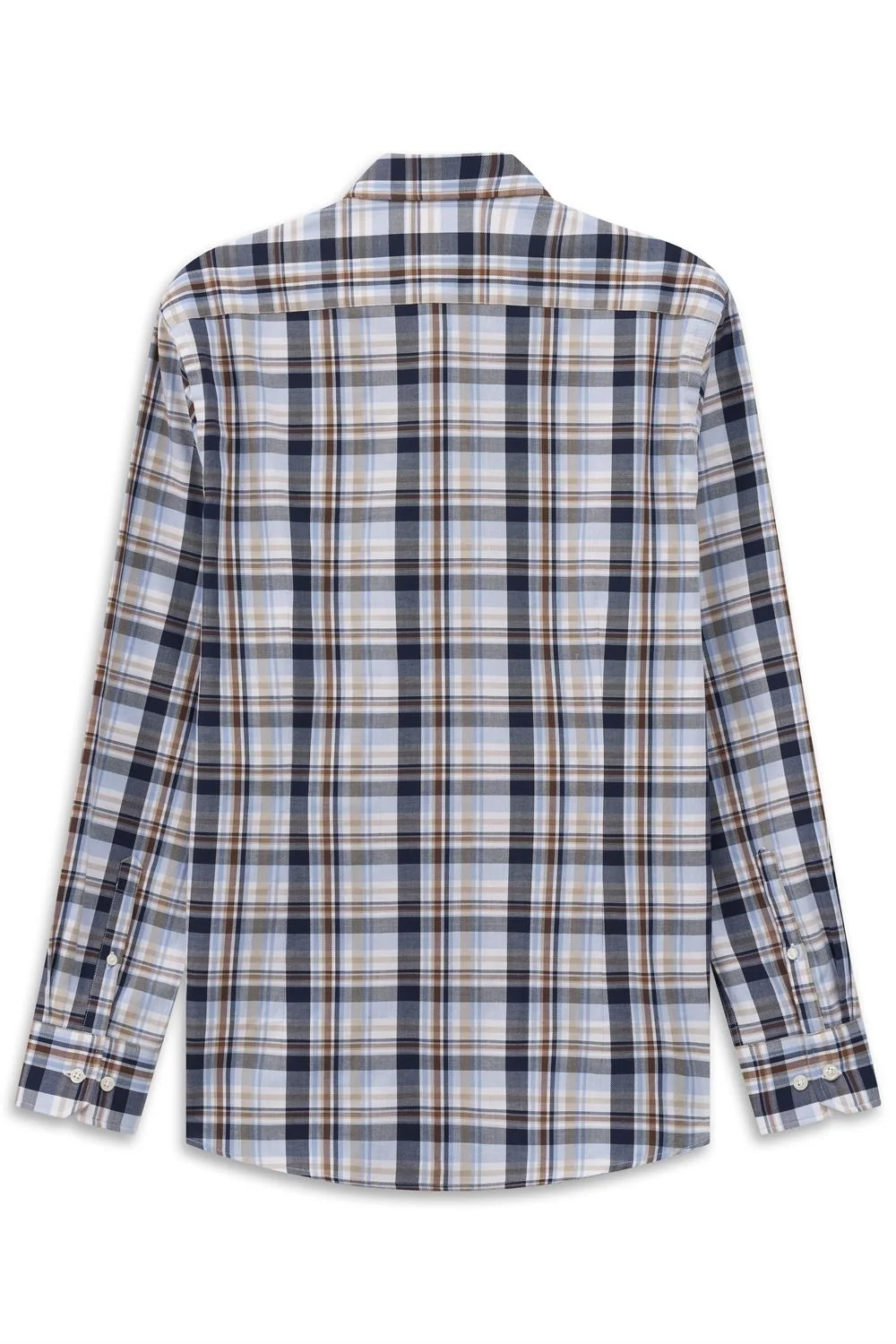 Bugatti Casual Check Pattern Shirt - Blue - L