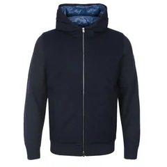 Boss P-Heflo Knitted Hooded Jacket - Navy - M