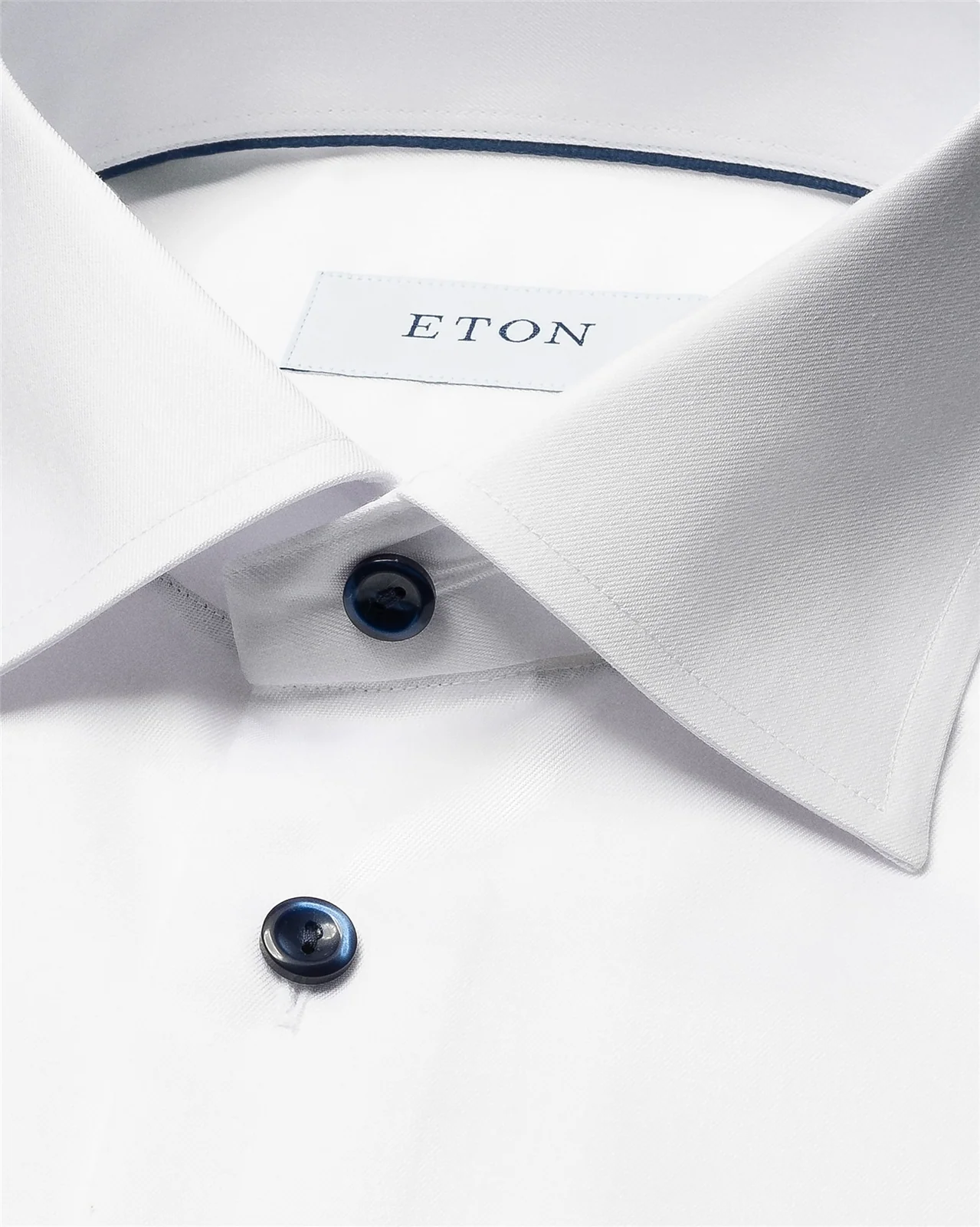Eton Solid Signature Twill Formal Shirt - White - 16