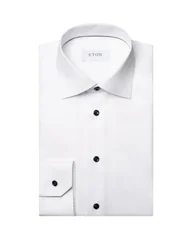 Eton Solid Signature Twill Formal Shirt - White - 16