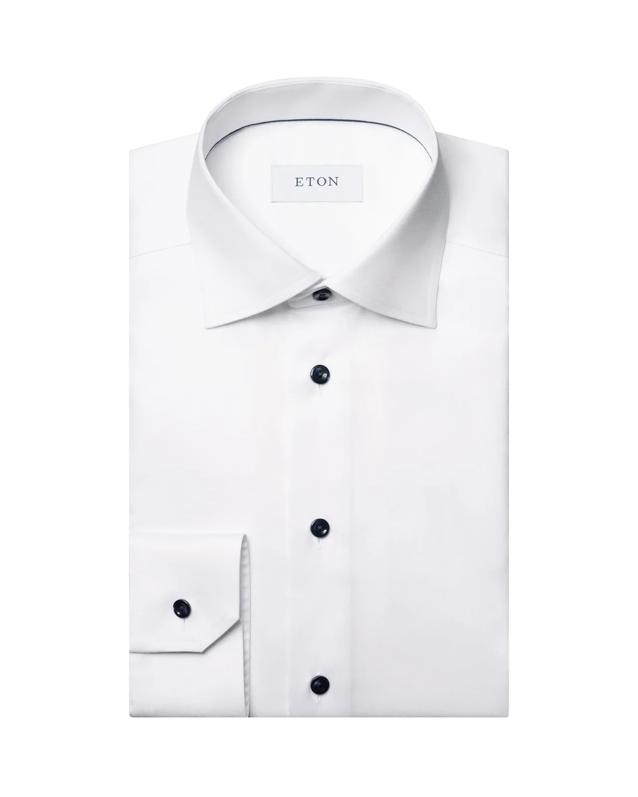 Eton Solid Signature Twill Formal Shirt - White - 16