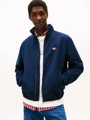 Tommy Jeans Essential Water Repellent Zip-Thru Jacket - Navy - XL