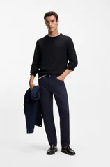 Boss Upacas-L Cotton Sweater - Black - M