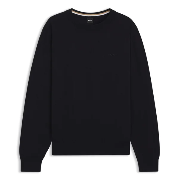 Boss Upacas-L Cotton Sweater - Black - M