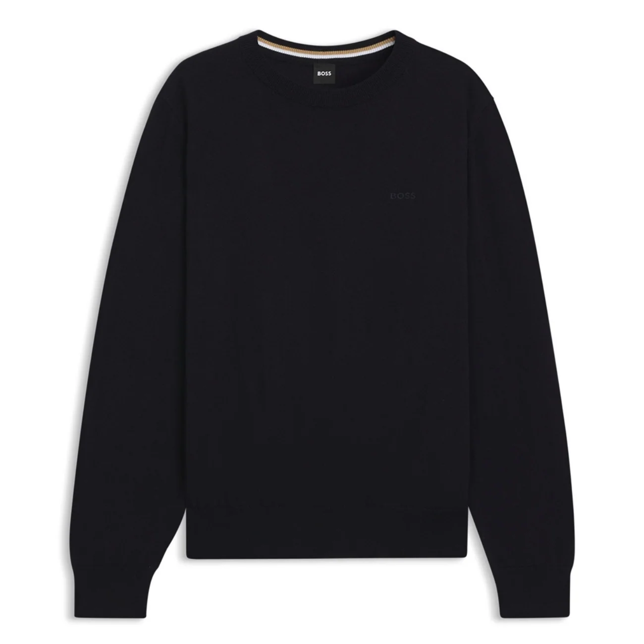 Boss Upacas-L Cotton Sweater - Black - M