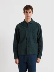 Farah Photie Check Overshirt - Green - XS