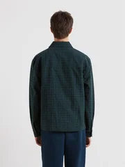 Farah Photie Check Overshirt - Green - XS