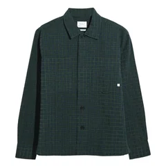 Farah Photie Check Overshirt - Green - XS