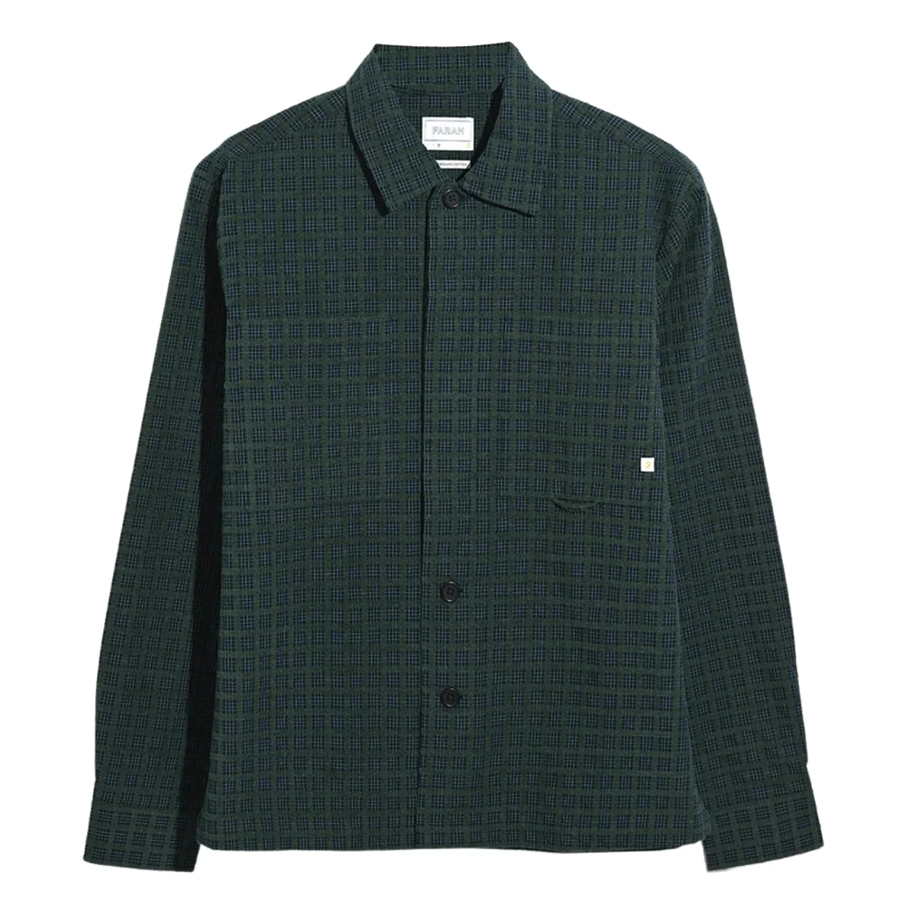 Farah Photie Check Overshirt - Green - XS