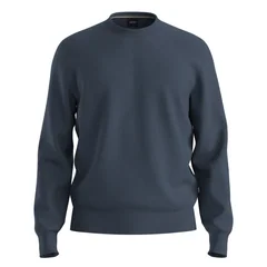 Boss Upacas-L Cotton Sweater - Blue - 2XL