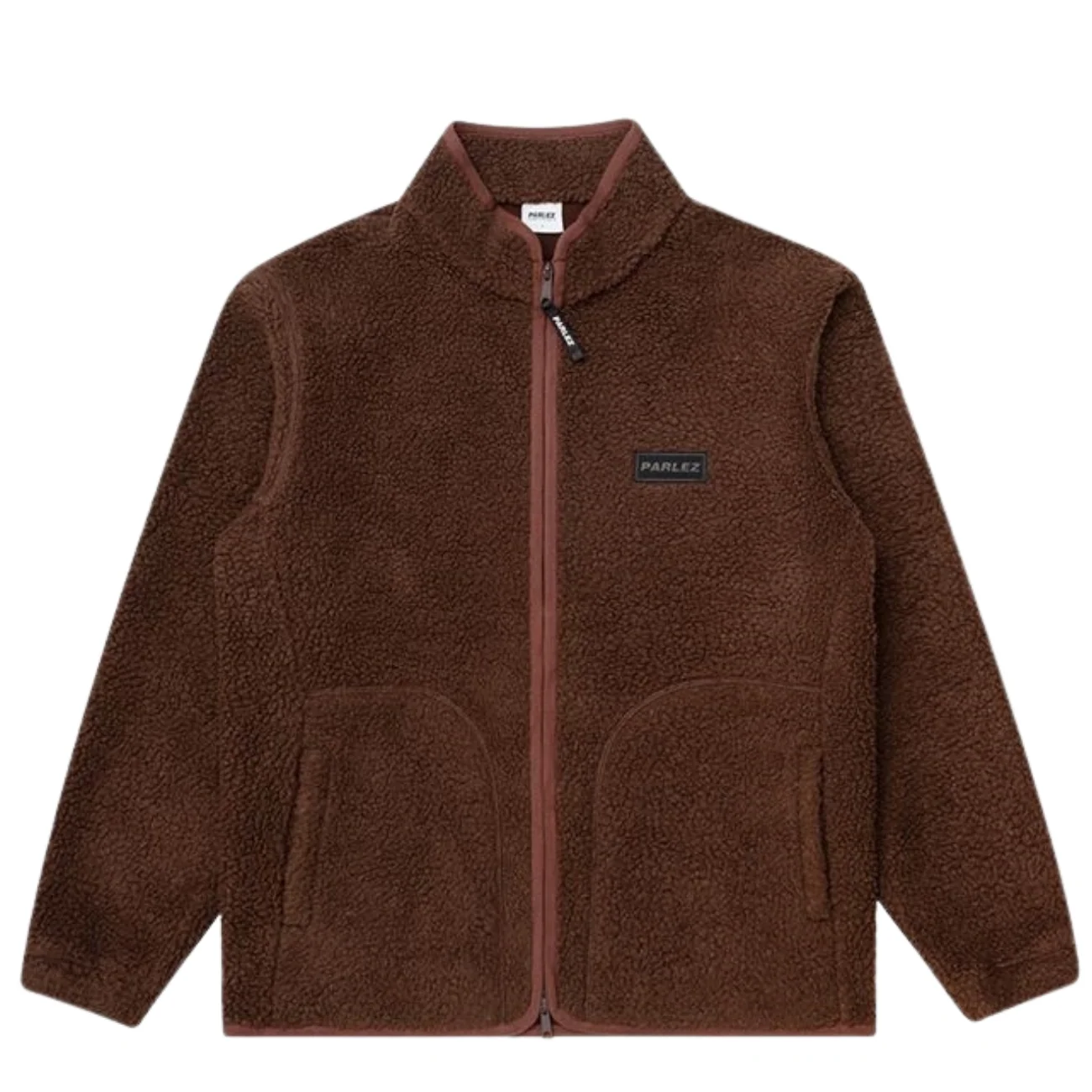 Parlez Amity Zip Thru Fleece Jacket - Coffee Brown - S