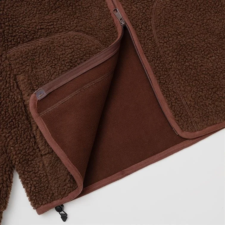 Parlez Amity Zip Thru Fleece Jacket - Coffee Brown - S
