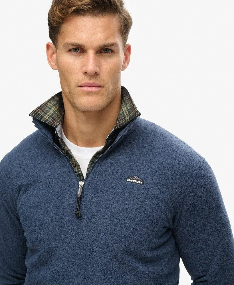 Superdry Polar Fleece Half Zip - Navy - XL