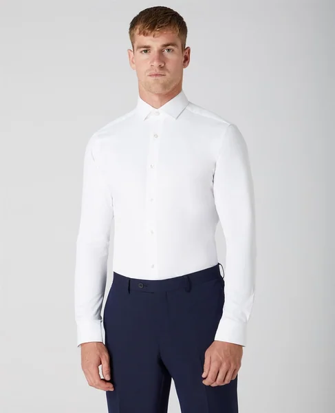 Remus Uomo Kirk Slim Fit Shirt - White - 15