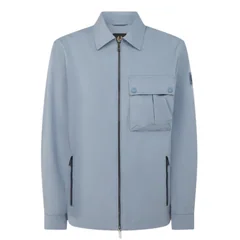Belstaff Drome Water Repellent Overshirt - Blue Flint - S
