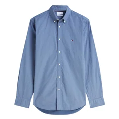 Tommy Hilfiger Flex Poplin Geo Print Regular Fit Shirt - Blue - 2XL