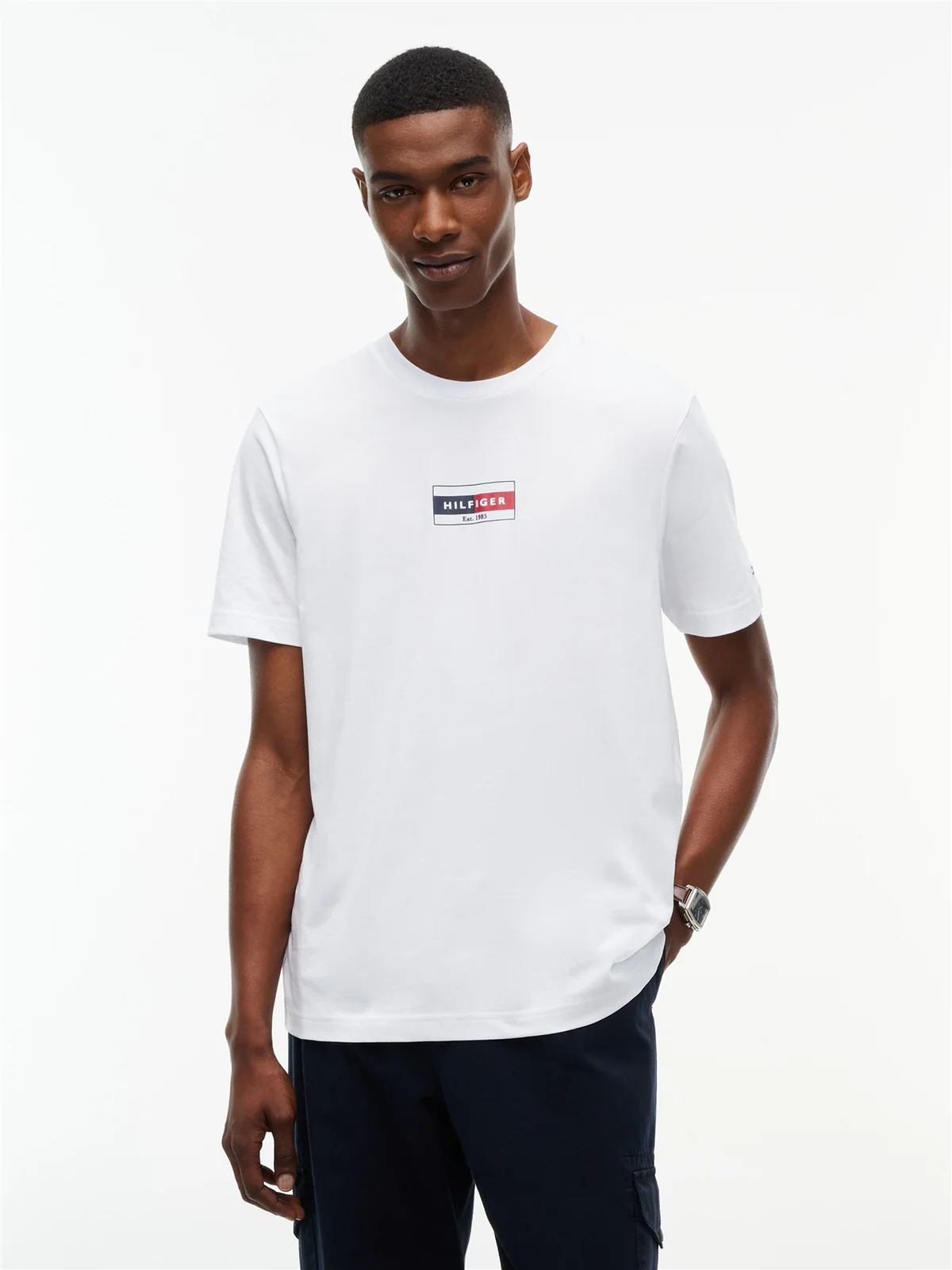 Tommy Hilfiger Small Flag Brand Love T-shirt - White - M