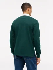 Tommy Hilfiger Essential Solid Rugby Shirt - Green - L