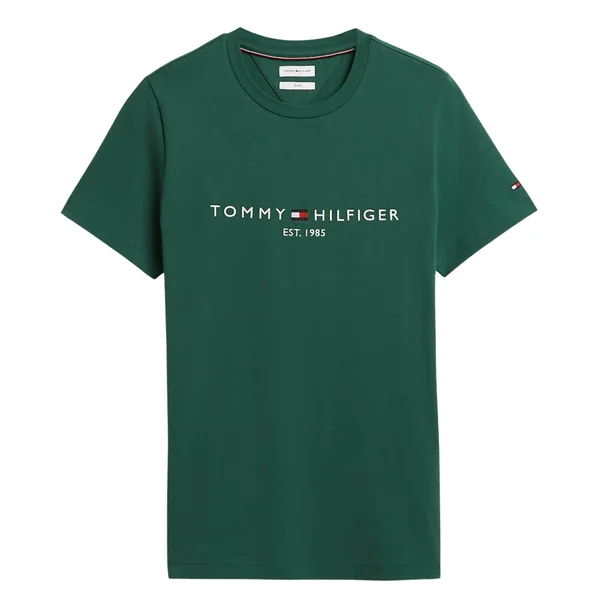 Tommy Hilfiger Tommy Logo Slim Fit T-shirt - Green - M