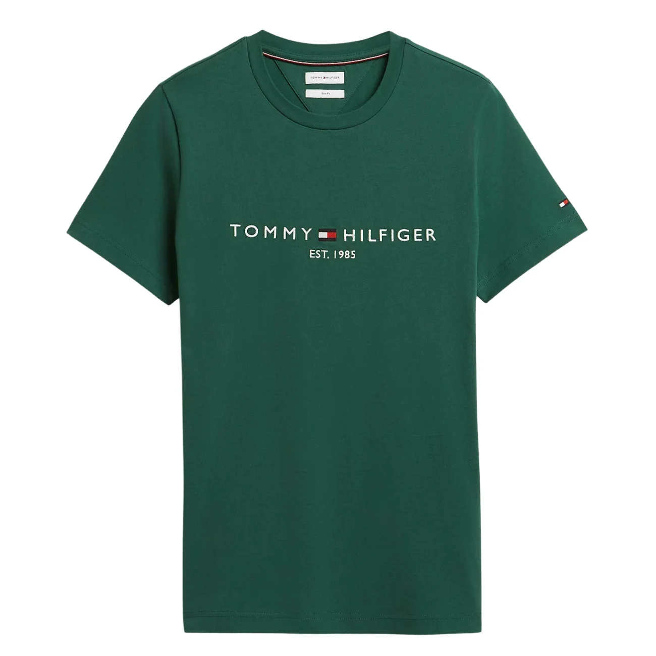 Tommy Hilfiger Tommy Logo Slim Fit T-shirt - Green - M