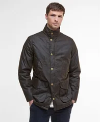 Barbour Hereford Wax Jacket - Green - M