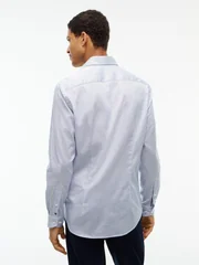 Tommy Hilfiger New York Label Flex Collar Twill Shirt - Blue - 2XL