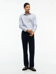 Tommy Hilfiger New York Label Flex Collar Twill Shirt - Blue - 2XL