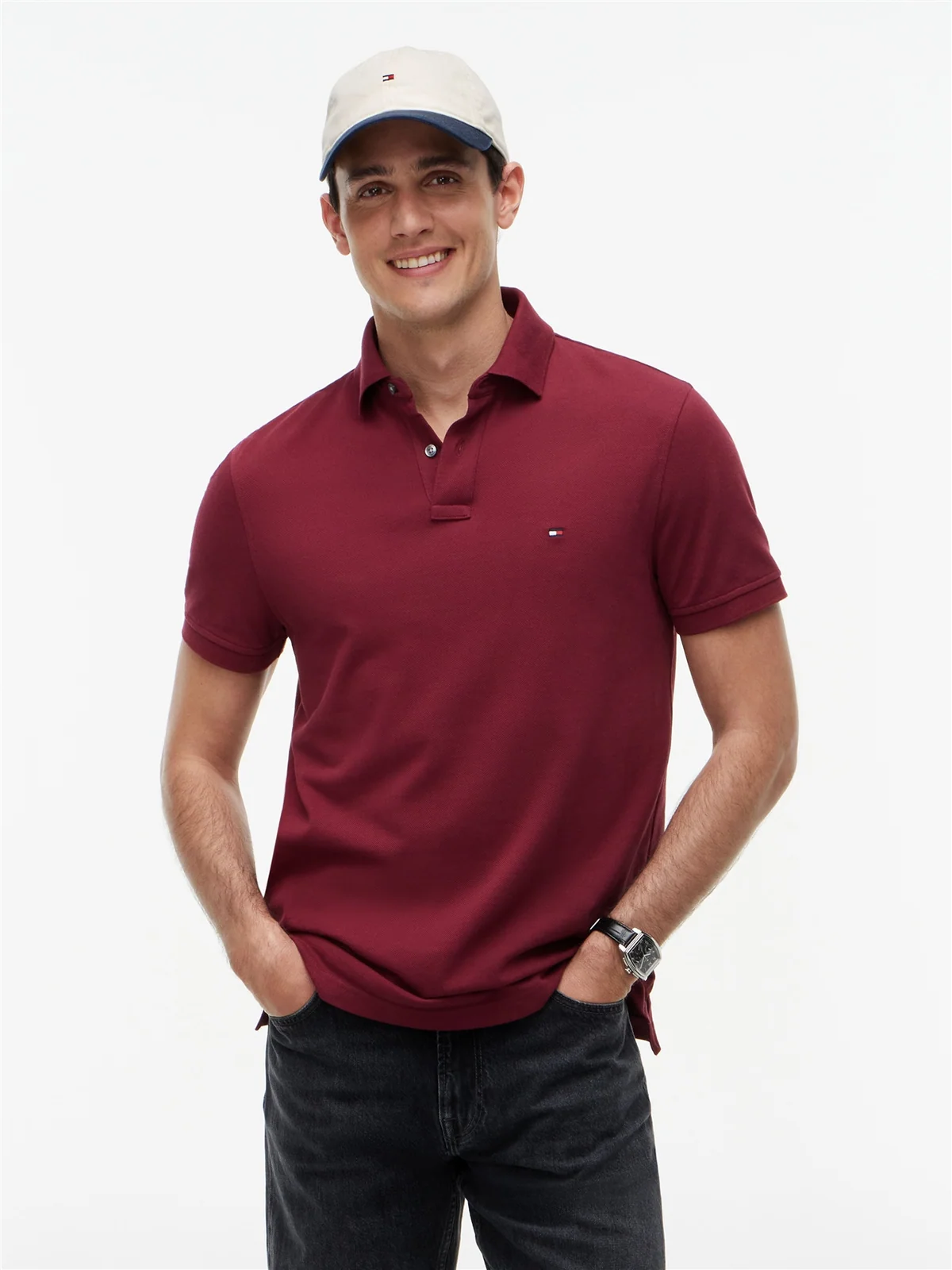 Tommy Hilfiger 1985 Regular Polo Shirt - Wine - 2XL