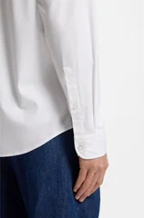Boss Rickert_M Button Down Oxford Shirt - White - L